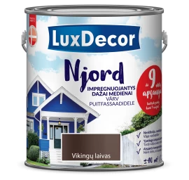 Medienos dažai LUXDECOR Njord, 2,5l vikingų laivas