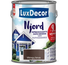 Medienos dažai LUXDECOR Njord, 5l vikingų laivas