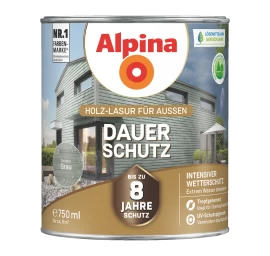 Medienos impregnantas ALPINA Dauer Schutz, 0,75l pilka sp.