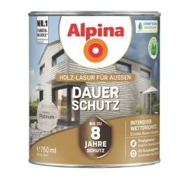 Medienos impregnantas ALPINA Dauer Schutz, 0,75l platinos sp.