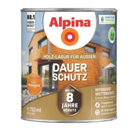 Medienos impregnantas ALPINA Dauer Schutz, 0,75l raudonmedžio sp.