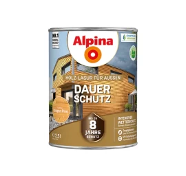 Medienos impregnantas ALPINA Dauer Schutz, 2,5l oregono pušies sp.