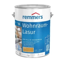 Medienos impregnantas REMMERS Wohnraum Lasur, 2,5l balta sp.