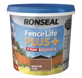 Medienos impregnantas RONSEAL Fence Life Plus, 5l Medium oak