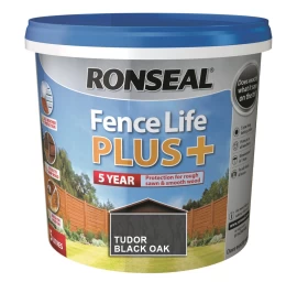 Medienos impregnantas RONSEAL Fence Life Plus, 5l Tudor black oak