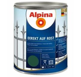 Metalo dažai ALPINA Direkt Auf Rost, 750ml žalia sp.