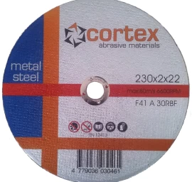 Metalo pjovimo diskas CORTEX Inox, 230x2x22,2mm