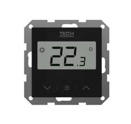 Potinkinis laidinis termostatas EU-F-2z V1 Juodas