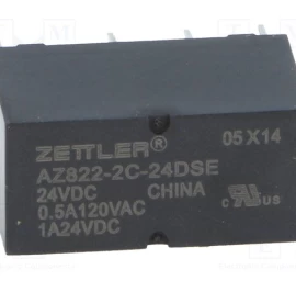 Relė 24VDC; 2A, 2CO; 2880Ω, Zettler