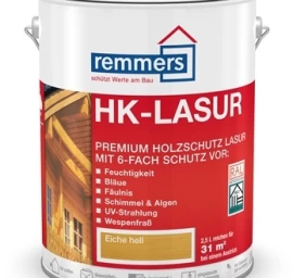 REMMERS DEKORATYVINĖ, APSAUGINĖ LAZŪRA LAUKO MEDIENAI HK-LASUR WEISS (BALTA), 5L