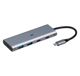 Šakotuvas ISY USB-C 2-in-1 Hub IHU-5200 (Ekspozicinė prekė)