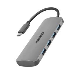 Šakotuvas Sitecom CN-383 USB-C Hub 4 Port (Ekspozicinė prekė)