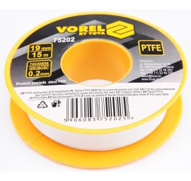 Sandarinimo juosta VOREL 75202 | PTFE | 15Mx19MMx0.2MM