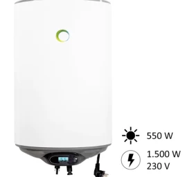 Saulės modulių maitinamas boileris, hibridinis, 80L Fothermo