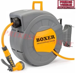 Sieninė vandens laistymo žarnos ritė BOXER BX-2052 Auto Reel, 20 m