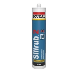 Silikonas SOUDAL Silirub 2, 300ml baltas