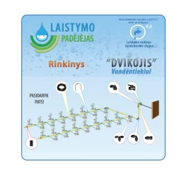 Šiltnamio laistymo sistema DVIKOJIS Vandentiekiui, 10 m, BS30LK