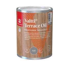 Tirpiklinis medienos aliejus TIKKURILA Valtti Terrace Oil, 0,9l pilka sp.