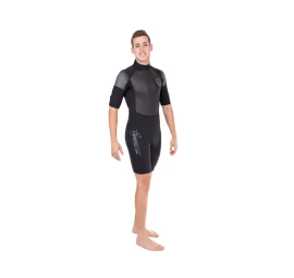 Trumpas hidrokostiumas Seavenger Navigator Men’s Shorty Wetsuit - Black