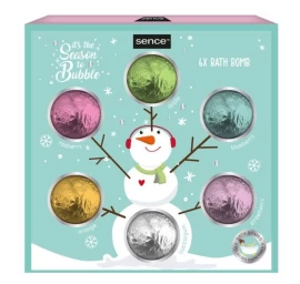 Vonios burbulų dovanų rinkinys Sence Snowman Warm Wishes, 6x45 g, 8720847371560