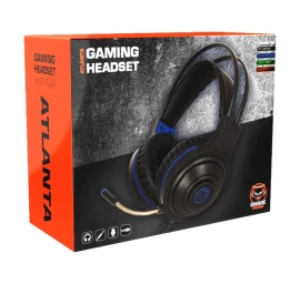 Žaidimų Ausinės Qware Gaming Atlanta headset, mėlyna/juoda (Ekspozicinė prekė)