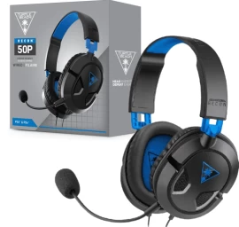 Žaidimų ausinės Turtle Beach Recon 50P, juoda/mėlyna (Ekspozicinė prekė)