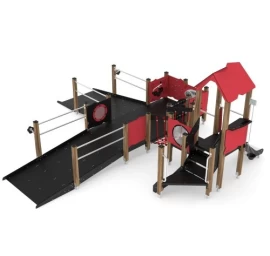 Žaidimų aikštelė Vinci Play Wooden WD1505 - Raudona