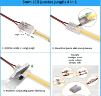 LED juostos jungtis